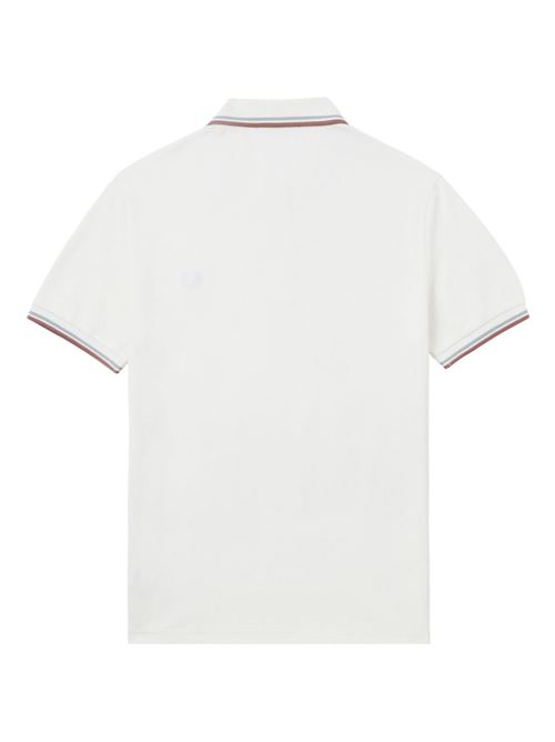 Polo manica corta con doppio bordino e logo ricamato FRED PERRY | M3600Y20